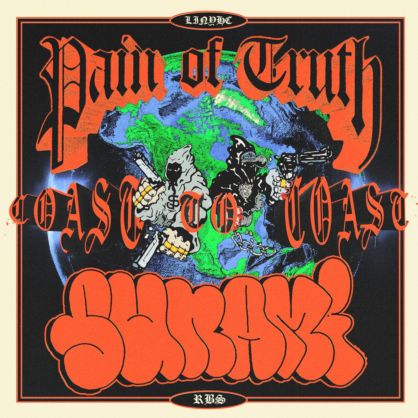 Pain Of Truth/Sunami - Coast To Coast Split 12"EP